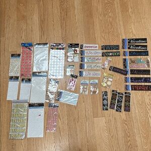 Large Scrapbook bundle of new supplies